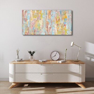Pastel reflections in glass Canvas wall art