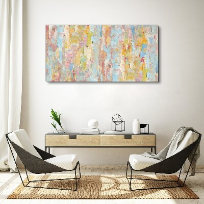 Pastel reflections in glass Canvas wall art