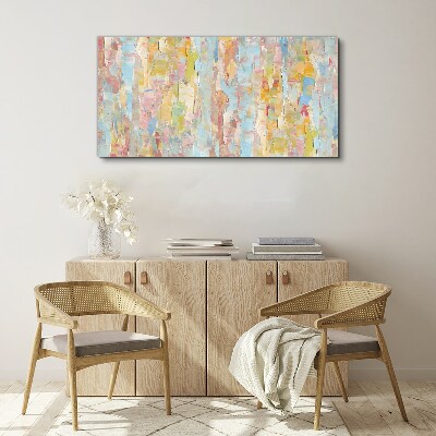 Pastel reflections in glass Canvas wall art