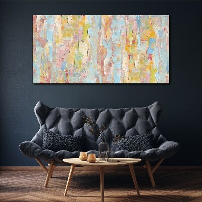 Pastel reflections in glass Canvas wall art