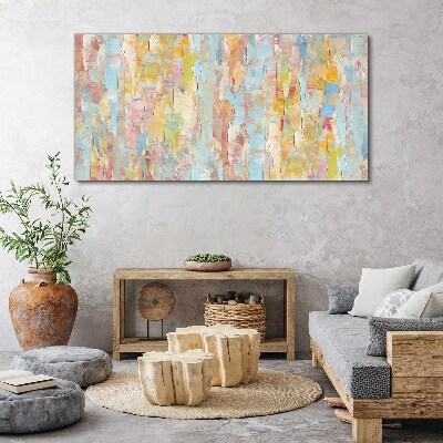 Pastel reflections in glass Canvas wall art