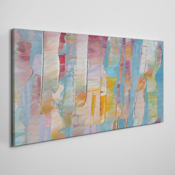 Colorful abstract stripes Print on canvas