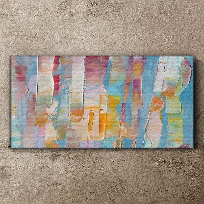 Colorful abstract stripes Print on canvas