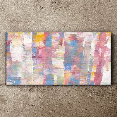 Pastel reflections on glass Canvas wall art