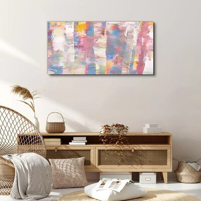Pastel reflections on glass Canvas wall art