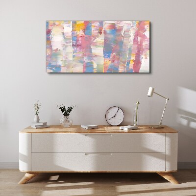 Pastel reflections on glass Canvas wall art