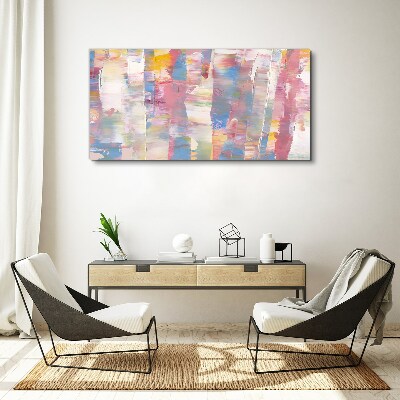 Pastel reflections on glass Canvas wall art