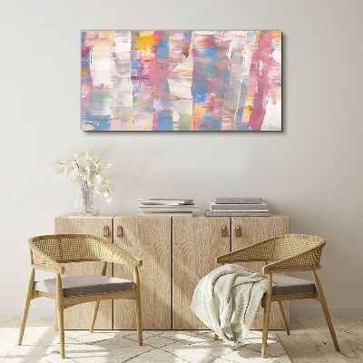 Pastel reflections on glass Canvas wall art