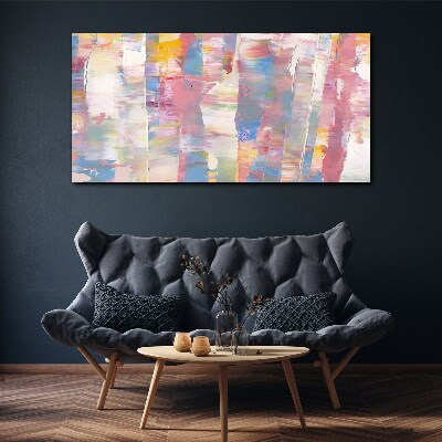 Pastel reflections on glass Canvas wall art