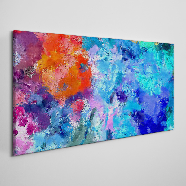 Colors of emotions in abstract dance Canvas wall art
