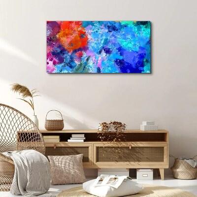 Colors of emotions in abstract dance Canvas wall art