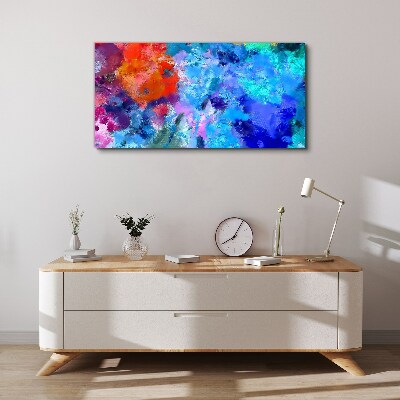 Colors of emotions in abstract dance Canvas wall art