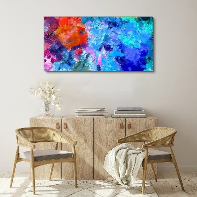 Colors of emotions in abstract dance Canvas wall art