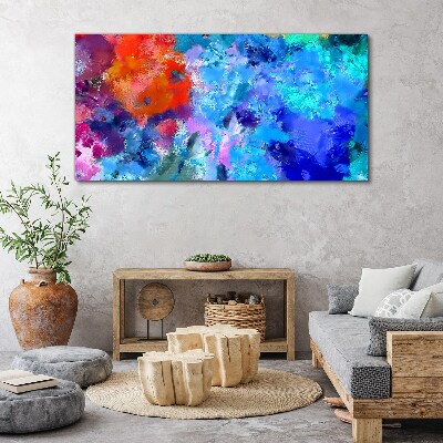Colors of emotions in abstract dance Canvas wall art