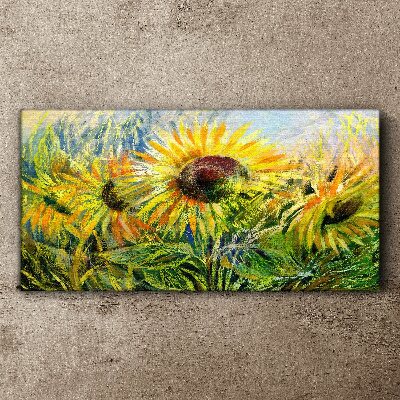 Flowers flowers sunflower Canvas Wall art