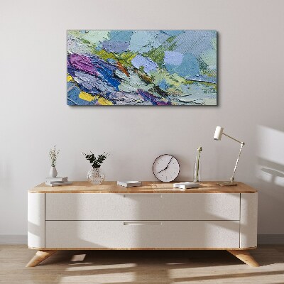 Abstract Mosaic of Colors Canvas wall art