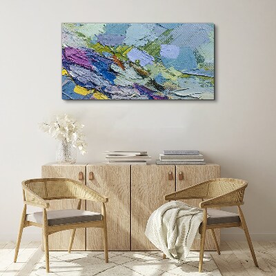 Abstract Mosaic of Colors Canvas wall art