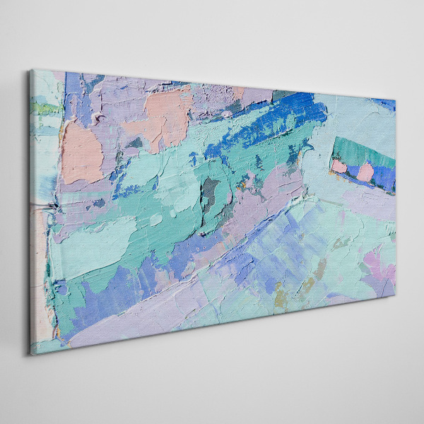Abstract landscapes in pastel colors Print on canvas