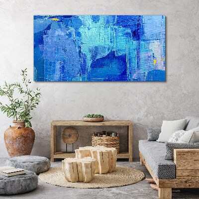 The sky is in shades of blue Canvas wall art