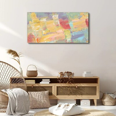 Pastel abstractions in motion Print on canvas