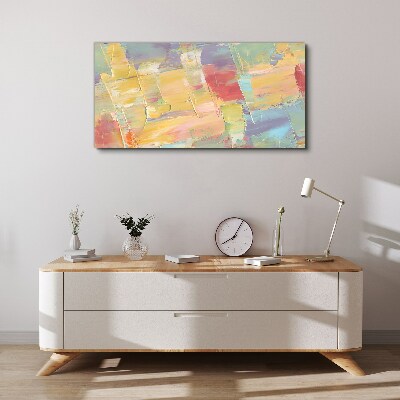 Pastel abstractions in motion Print on canvas