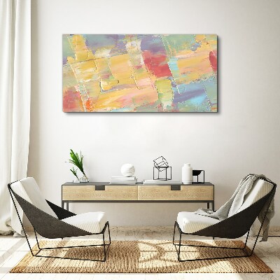 Pastel abstractions in motion Print on canvas