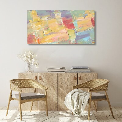 Pastel abstractions in motion Print on canvas