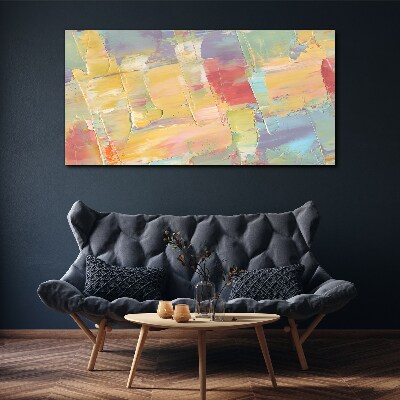 Pastel abstractions in motion Print on canvas