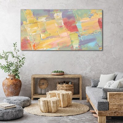 Pastel abstractions in motion Print on canvas