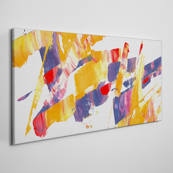 Dynamic abstract brush strokes Canvas wall art
