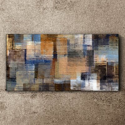 Abstract composition of colors Canvas wall art