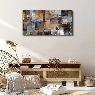 Abstract composition of colors Canvas wall art