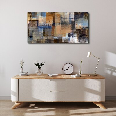 Abstract composition of colors Canvas wall art