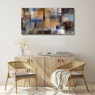 Abstract composition of colors Canvas wall art