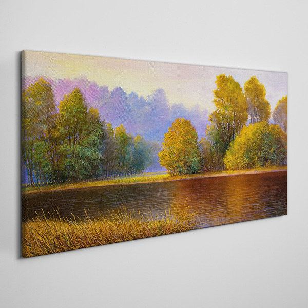 A peaceful autumn landscape Canvas wall art
