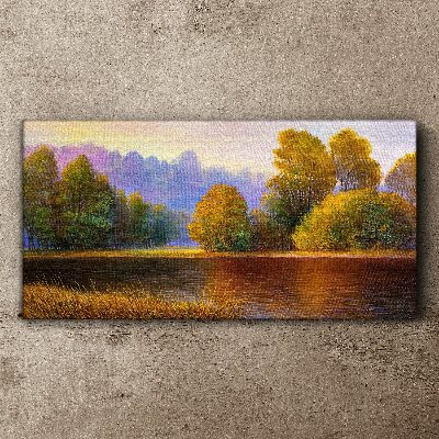 A peaceful autumn landscape Canvas wall art