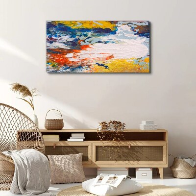 A wave of colors in motion Canvas wall art