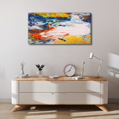 A wave of colors in motion Canvas wall art