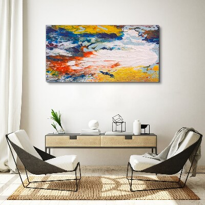 A wave of colors in motion Canvas wall art