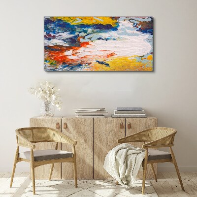 A wave of colors in motion Canvas wall art