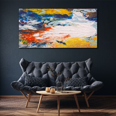 A wave of colors in motion Canvas wall art