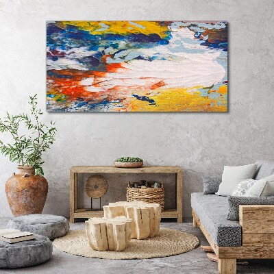 A wave of colors in motion Canvas wall art