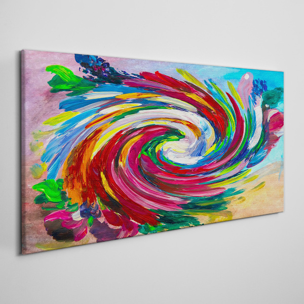 A Whirlwind of Colors Print on canvas