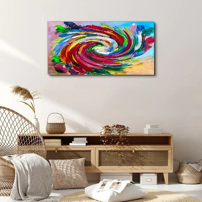 A Whirlwind of Colors Print on canvas