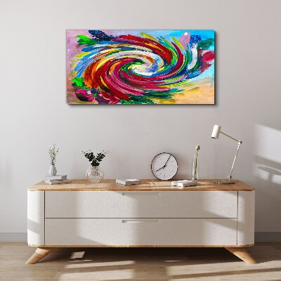 A Whirlwind of Colors Print on canvas