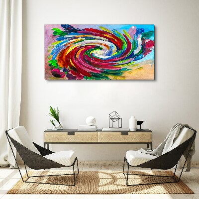 A Whirlwind of Colors Print on canvas