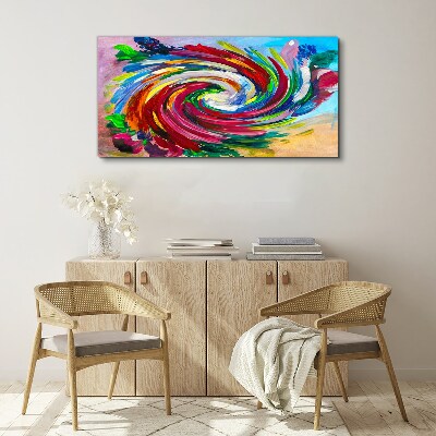 A Whirlwind of Colors Print on canvas