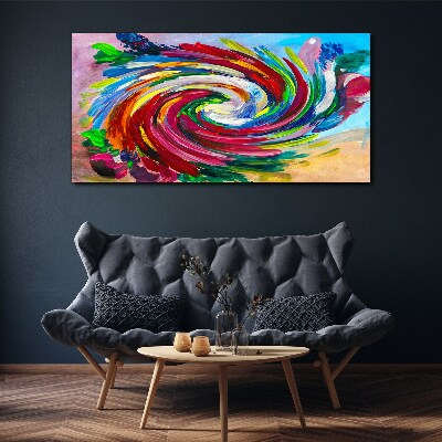 A Whirlwind of Colors Print on canvas