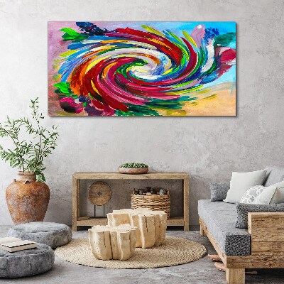 A Whirlwind of Colors Print on canvas