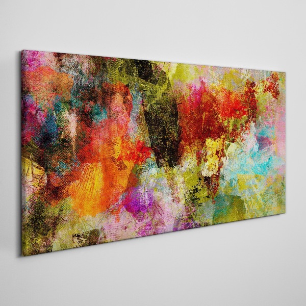 Colorful chaos of abstraction Canvas wall art